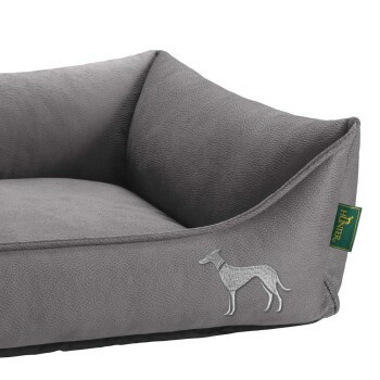 Hunter Orthopädisches Hundesofa Merida in Taupe mit abnehmbarem Bezug und rutschfester Unterseite, B/T/H: 80 x 80 x 24 cm - Bild 2
