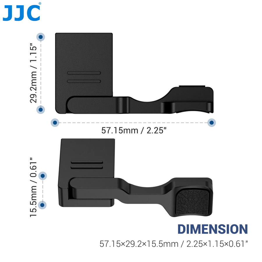 JJC Metall Daumen-Up-Griff für Sony RX1R III DSC-RX1RM3 in Schwarz - Bild 6
