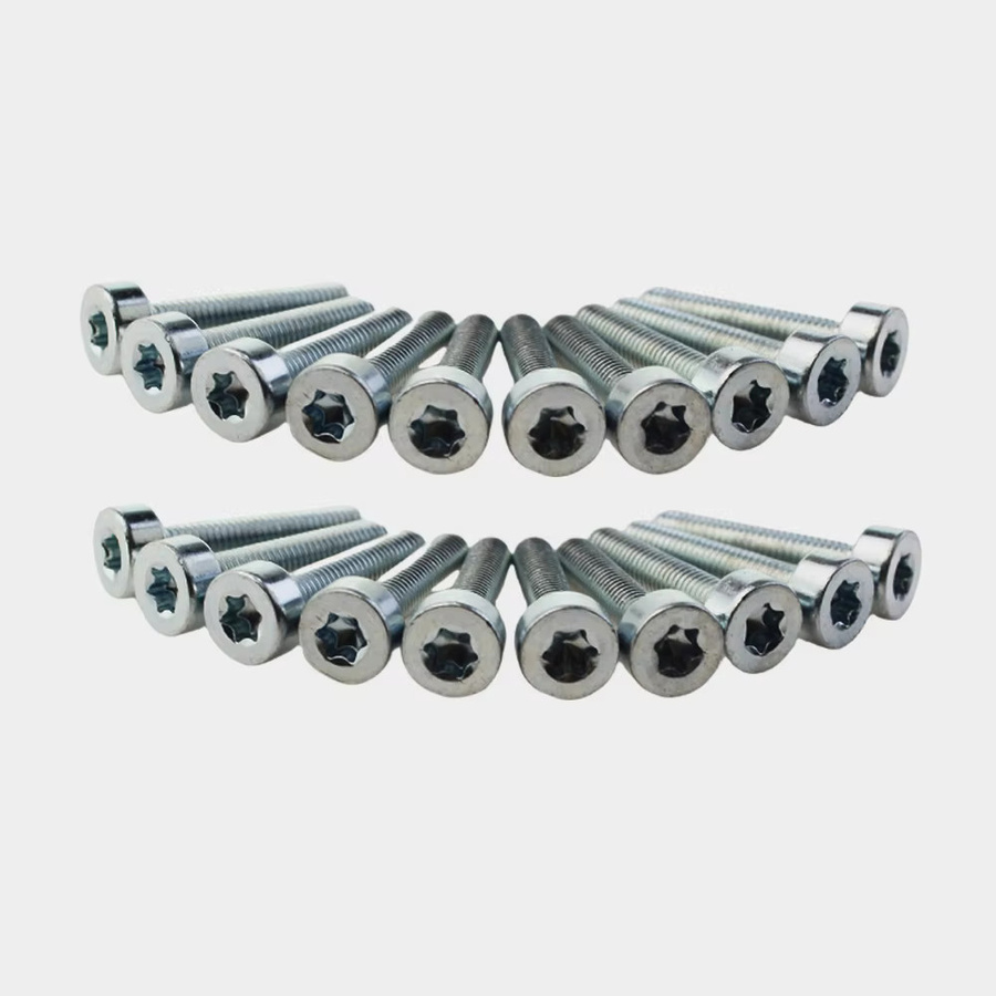 20 Stück XUSIXSIC Torx-Schrauben T27 M5x25 in Silber, verzinkt, passend für Stihl Makita Dolmar Oleo-Mac Kettensäge Gebläse und Pinne, PN: 9022 341 1050 - Bild 2