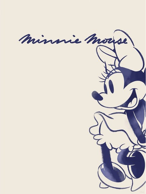 Komar Wandbild Disney Minnie Mouse Sweet Dancing, Beige, B: 30 cm, H: 40 cm - Bild 1