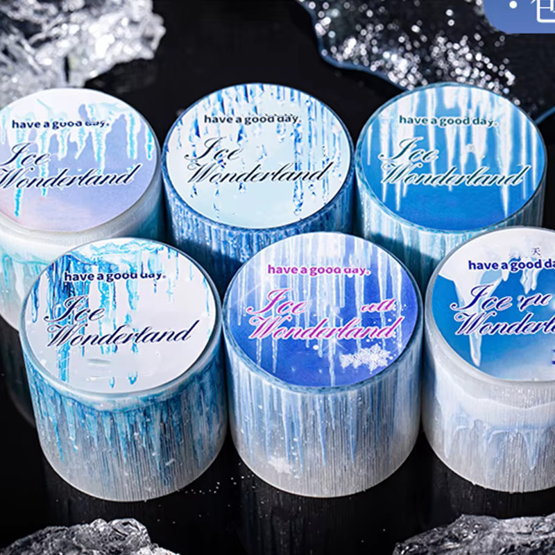 Mr. Paper Washi Tape Winter-Eis- und Schneelandschaft Motiv, Multicolour, 200 cm - Bild 2