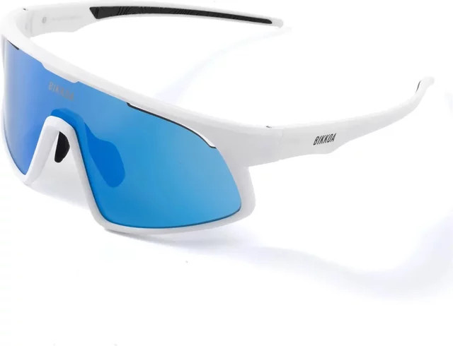 Bikkoa Relion Sportbrille, Vollrand, Unisex, blau, weiß, TR90 - Bild 1