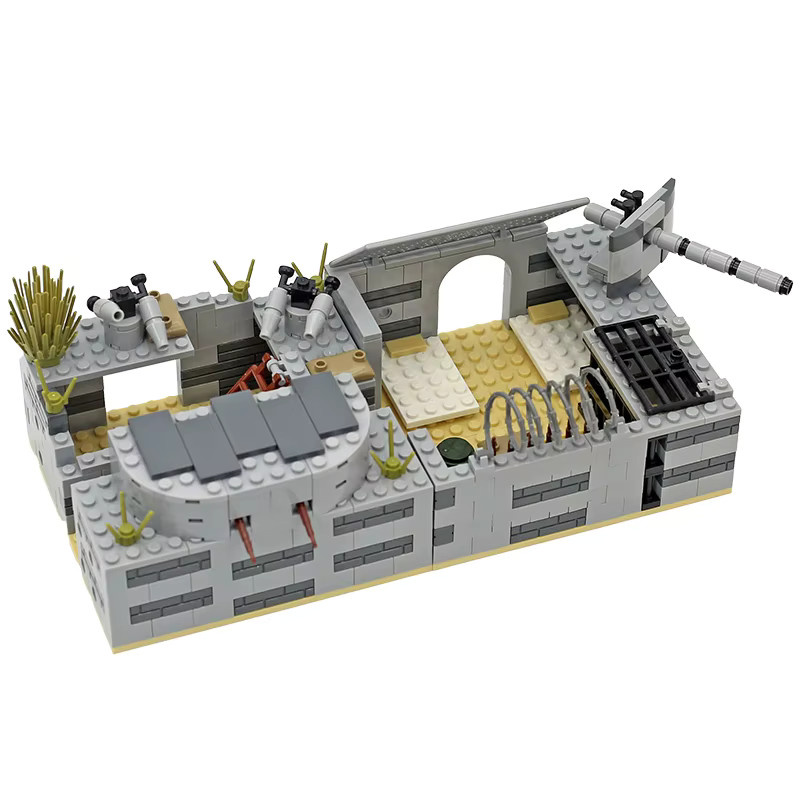 Likaka Militärische Trench-Bausteine DIY Spielset in Grau aus Kunststoff - Bild 2