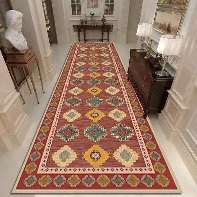 Marokkanischer Korridorteppich Super Six, rutschfester Läufer für Flur, Küche oder Wohnzimmer, Mehrfarbig, B/T: 70 x 300 cm - Bild 1