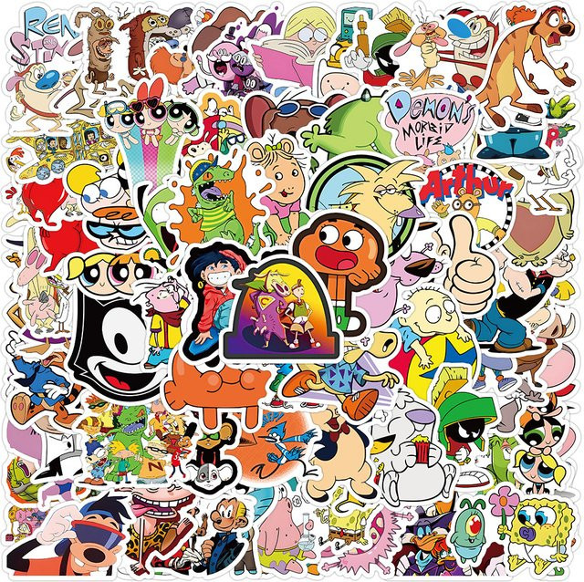 Bandai 90er Jahre Classics Anime Collection Cartoon Aufkleber, 50/100 Stück - Bild 1