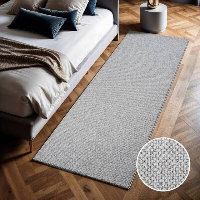 Sanat Teppich LORA PLUS hellgrau modern B/L: 80 x 300 cm - Bild 1