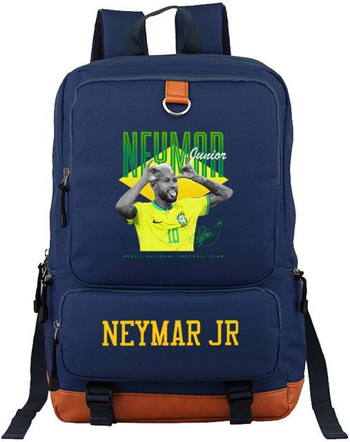 3-teiliges Schulrucksack-Set aus Oxford-Stoff in Navy Blau mit Schultasche und Federmäppchen - Bild 1