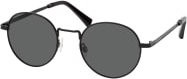Hawkers MOMA BBMP Sonnenbrille, Rund, Metall, Unisex, Schwarz, Grau - Bild 1