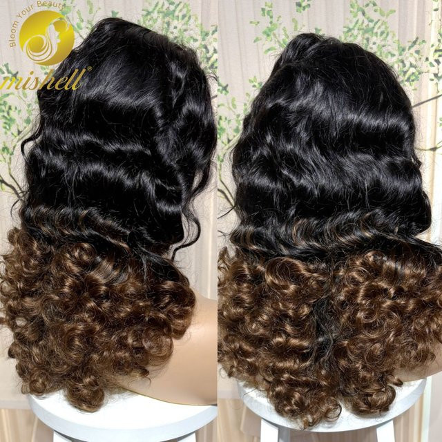 MISHELL Perücke, Body Wave, Schokoladenbraun, Damen - Bild 1