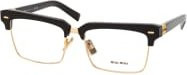 Miu Miu MU 11XV Korrektionsbrille, Vollrand, quadratisch, schwarz, Damen - Bild 1