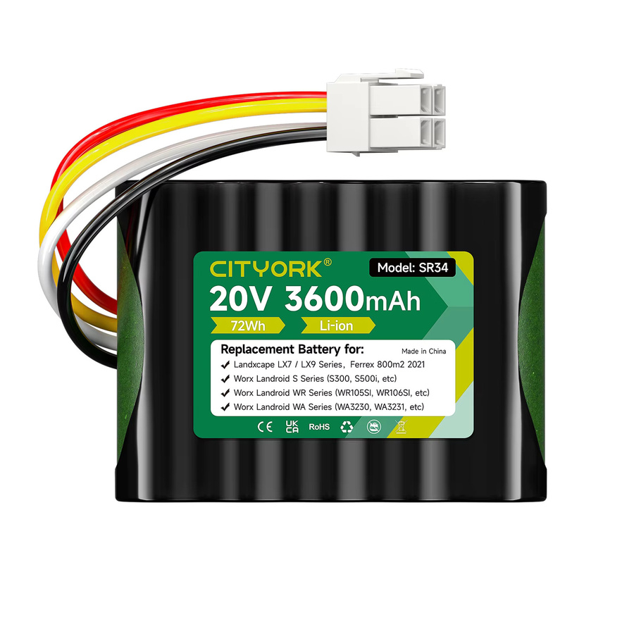 Ferrex Ersatzakku 20V 3600mAh Schwarz für Landxcape LX790 LX790i LX792 LX795 LX796 LX797 Rasenmäher 800m2 2021 - Bild 7