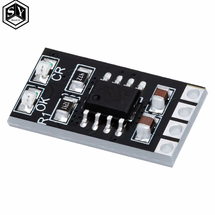 Baishundianzi LiFePO4 Batterielademodul 3,6V 1A CV/CC mit Überspannungsschutz und Low-Power-Schlafmodus in Schwarz - Bild 2