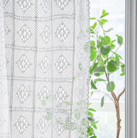 Handgemachte rechteckige Baumwoll-Häkel-Tischdecke in Schwarz mit Vintage-Spitzenmuster, B/T: 140 x 240 cm - Bild 1