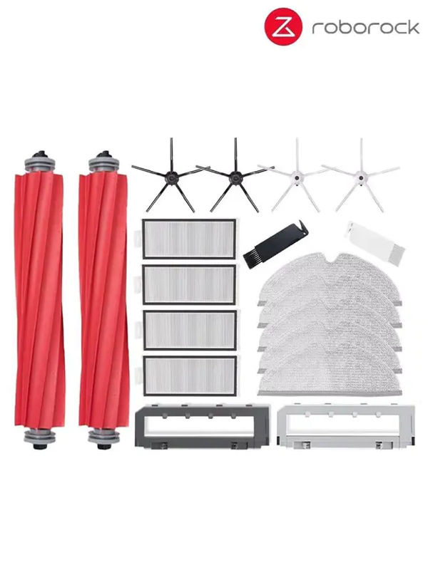 Roborock Q7 Max+ T8 Ersatzteil-Set mit Hauptbürste, Seitenbürste, HEPA-Filter und Wischlappen-Abdeckung - Bild 2