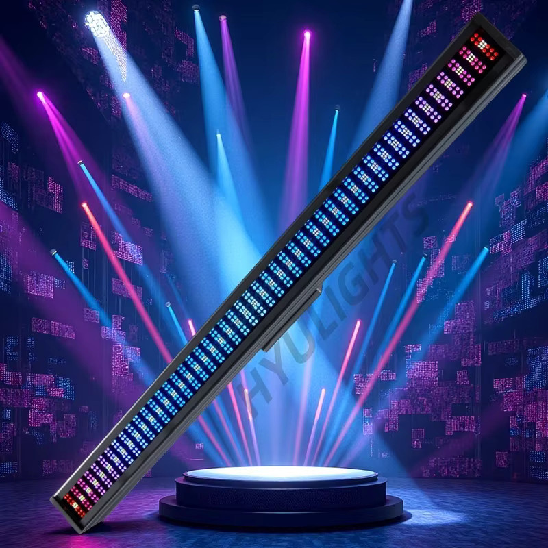 HYULIGHTS 4er Set 200 W LED 4in1 RGBW Strobe Licht mit 96 Zonen und DMX Steuerung, Weiß 8000 K, DJ Wall Washer für Bühne und Veranstaltung - Bild 2