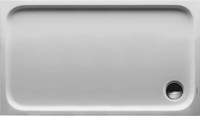 Duravit Duschwanne D-Code rechteckig aus Acryl, Weiß, B/T/H: 120 x 70 x 8,5 cm - Bild 1