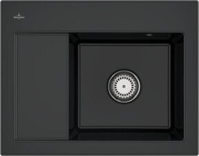 Villeroy & Boch Spüle Subway 45 Compact in Pure Black aus Keramik für die Aufsatzmontage - Bild 1