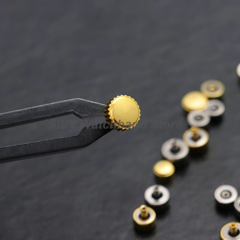 Uhrenzubehör, Uhrenkronen, Reparaturwerkzeug-Set, Gold- und Silber-Ersatzteile - Bild 4