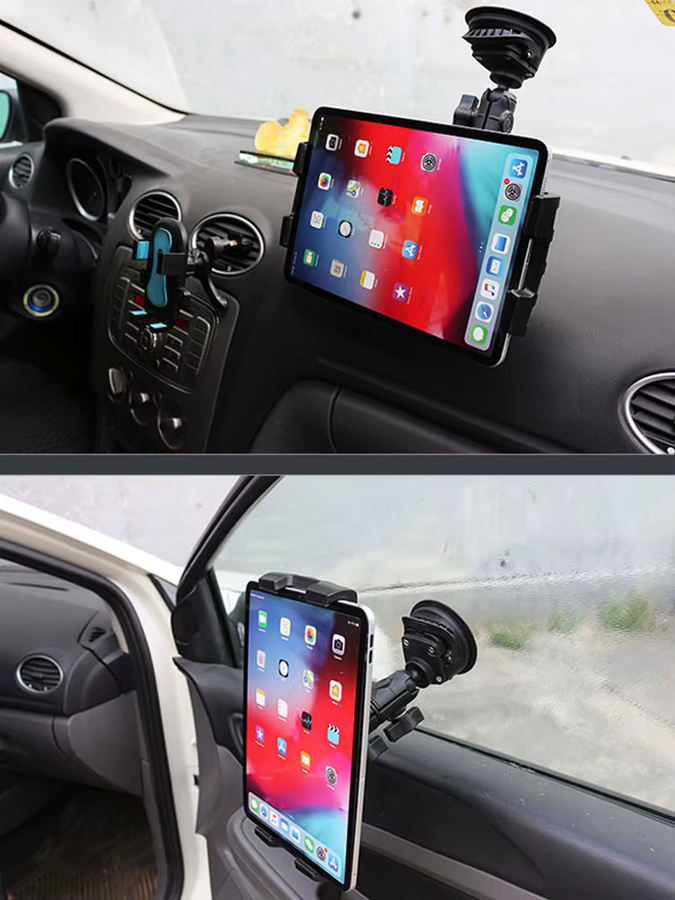 VINmounts Tablet-Halterung für Fahrzeuge, Schwarz, kompatibel mit 8-13 Zoll Tablets (Länge: 195-260 mm, Dicke: 3-13,5 mm) - Bild 7