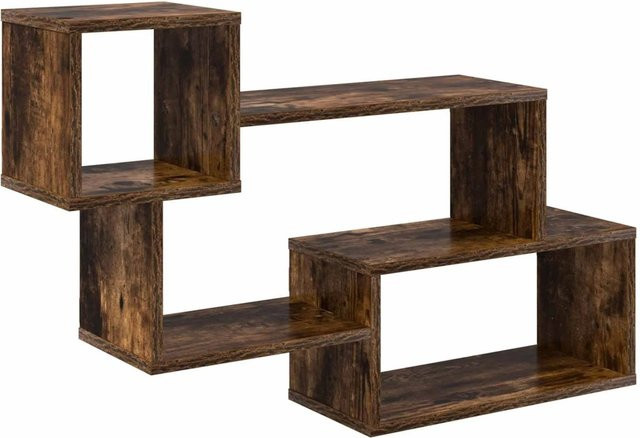 vidaXL Schwebendes Regal in Raucheiche, modernes Wandregal für dein Wohnzimmer, B/T/H: 87 x 20 x 55 cm - Bild 1