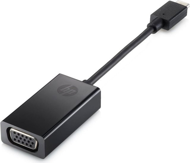 HP Externer Videoadapter USB-C auf D-Sub in Schwarz (N9K76AA#AC3) - Bild 1