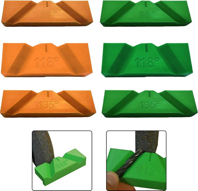 VIBRATITE Bohrhalterung und Bohrerschärfführung für Präzisionsbohrerschärfer zur Wiederherstellung von Winkeln 90°, 118° und 135° - Bild 1