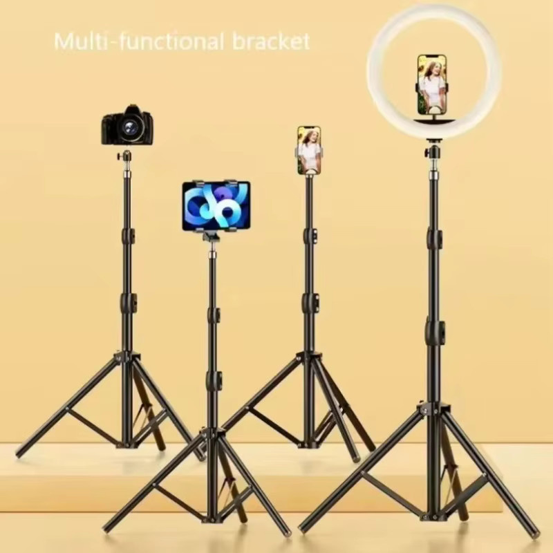 XIKCU Selfie-Stativ und Monopod in Schwarz, faltbarer und ausziehbarer Handyhalter für Videoaufnahmen und Live-Streams, Höhe: 56 cm bis 160 cm - Bild 2
