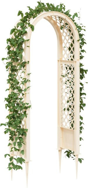 Weiße Rosenbogen Kletterhilfe von Yiwydaa aus Kunststoff, B/T/H: 97 x 43 x 218 cm - Bild 1