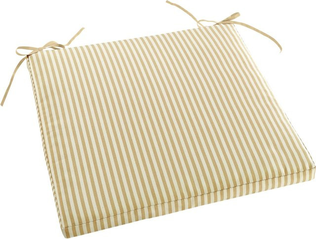 ERWIN M. Sitzkissen Verano quadratisch in Beige mit abnehmbarem und waschbarem Bezug, B/T/H: 40 x 40 x 3,5 cm - Bild 1