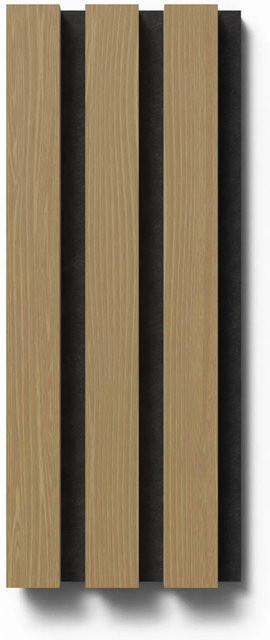Denpanels Akustikpaneel Muster Brandhemmend Eiche Schwarz Filz B: 29,5 cm, T: 15 cm, H: 2,7 cm - Bild 1