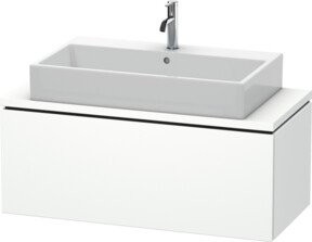 Duravit Waschtischunterschrank Compact L-Cube in Weiß Matt mit einem Auszug, Wandmontage, B/T/H: 102 x 47,7 x 40 cm - Bild 1