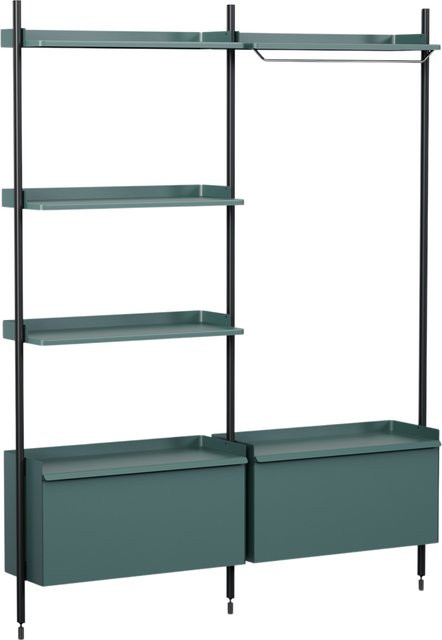 HAY Pier System 1082 Regal in Blau aus Aluminium und Stahl mit mattem Finish - Bild 1