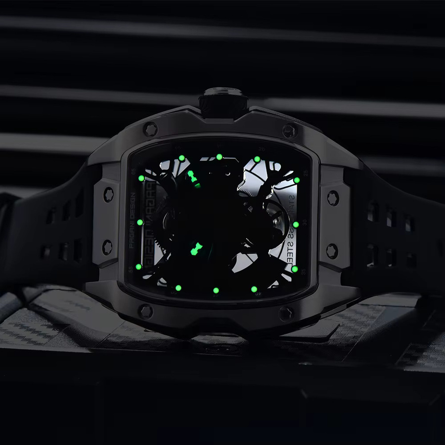 Pagani Design Armbanduhr, Automatik, Edelstahl, Saphirglas, 42 mm, Herren - Bild 2