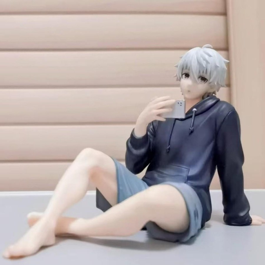 Fashnics Blue Lock Nagi Seishiro Anime-Figur aus PVC in Multicolor, Sitzende Handflächenmitte Dekoration für Schreibtisch und Kinder - Bild 2