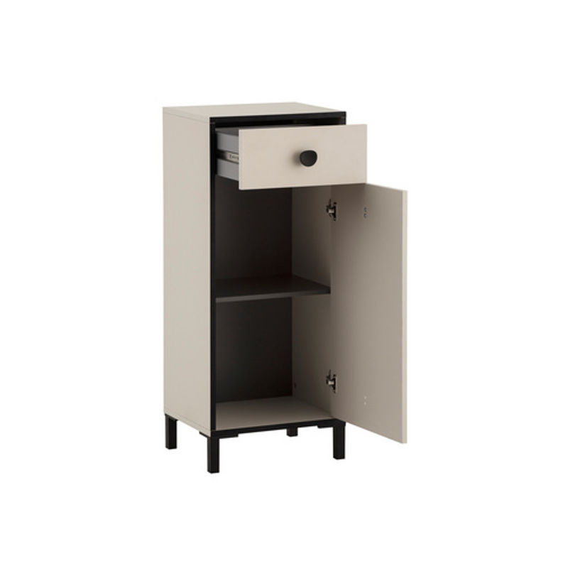 Schildmeyer Highboard Edda in Beige mit Türen und Schubladen, B/T/H: 40,3 x 33,05 x 96,4 cm - Bild 3