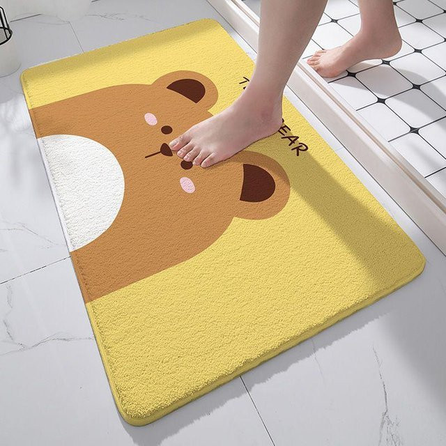 Saugfähige und rutschfeste Badezimmer-Bodenmatte von Yiran Furniture mit Tiermotiv, B/B: 40 x 60 cm - Bild 1