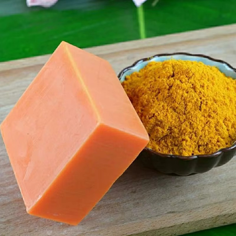 Kurkuma-Seife, Tiefenreinigung und Peeling, für unreine Haut und Akne - Bild 2