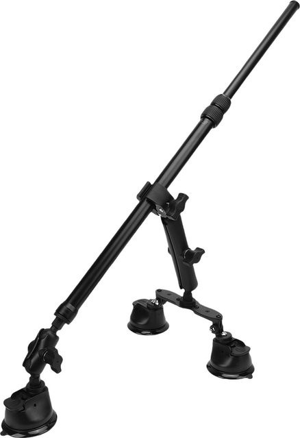 Insta360 Saugfuß-Montage-Kit in Schwarz passend für Insta360 X5 X4 X3 X2 Actionkameras mit Autodach-Kamerahalter und 120cm Selfie-Stick - Bild 1