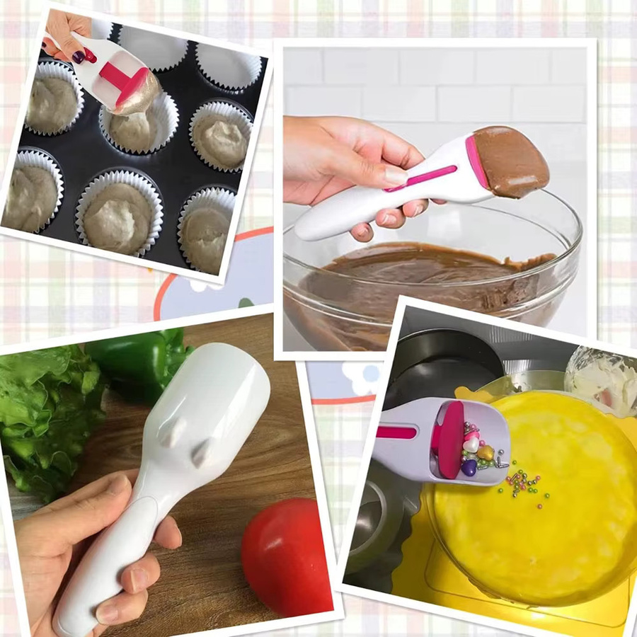 FSMHOME Teigspender Löffel in Weiß für Kuchen, Mehl und Paste als praktisches Küchenzubehör - Bild 5