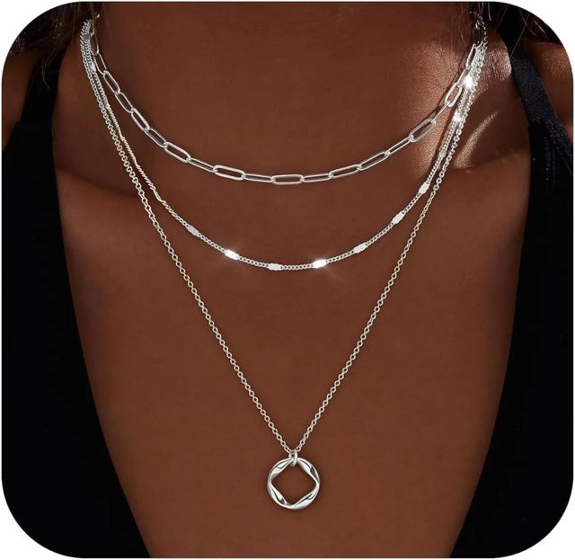 Lucky Star Jewelry Halsketten Set, Gold, Messing, Damen, 45cm - Bild 1