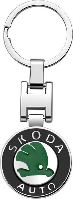 Skoda Schlüsselanhänger Ring, Metall, White, Unisex - Bild 1