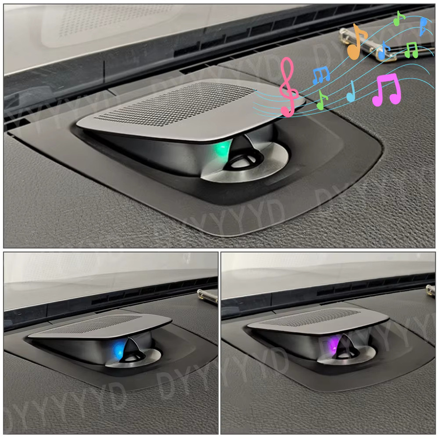 Upgrade-Kit für die Mittelkonsole mit leuchtenden Lautsprechern für BMW in Schwarz - Bild 4