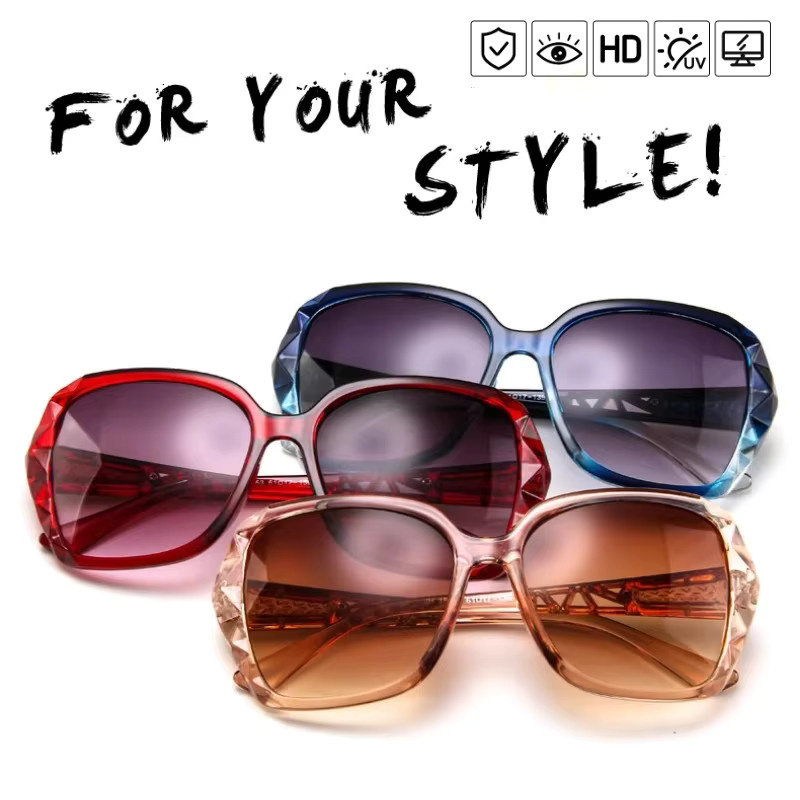 MOYOKA Sonnenbrille Oversize, Vollrand, Square, Kunststoff, Unisex - Bild 2