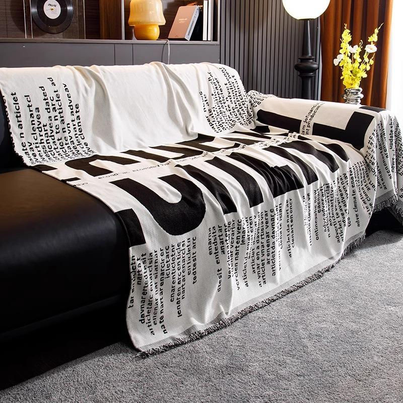 Super Six Chenille Sofaüberwurf mit geometrischem Muster, Waschbarer Sofaüberzug für alle Jahreszeiten, B/H: 180 x 130 cm - Bild 7