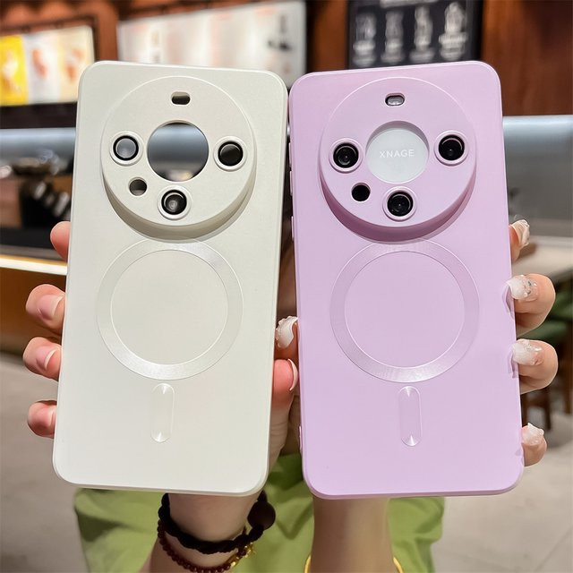 Rote magnetische Handyhülle mit Linsenschutz und MagSafe Kompatibilität für Huawei Mate 30 40 50 60 Pro+ Matte stoßfeste Abdeckung - Bild 1
