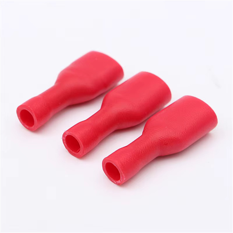 JERBOR Isolierte Flachsteckverbinder Set mit 6,3mm Weiblichen Spaten-Crimp-Terminals in Rot und Blau für 0,5-2,5mm Kabelanschlüsse - Bild 1
