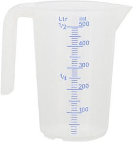 Schneider Messbecher Staple in Transparent und Beige mit 500 ml Volumen - Bild 1