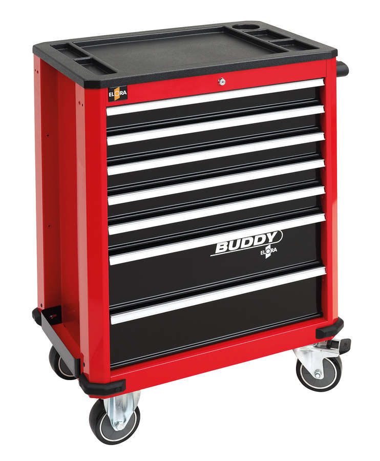 Elora Werkzeugwagen Buddy in Rot, leer, ELORA-1210-L7R - Bild 1