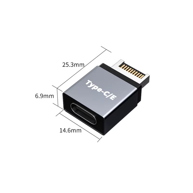 OULLX USB C auf USB C Adapter Typ E für Desktop PC Motherboard Konverter - Bild 2
