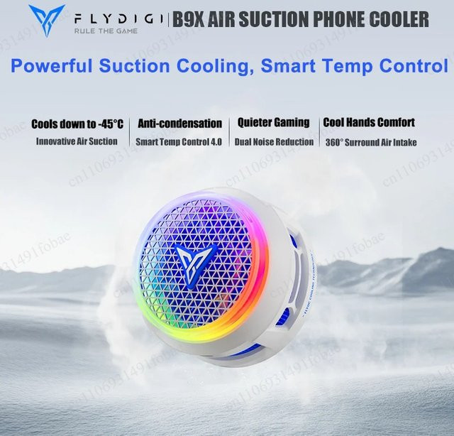 Flydigi B8X B9X Magnetischer Handy-Kühler 30W Geräuschloser Halbleiter-Lüfter mit Eiskühlung für Gaming - Bild 1